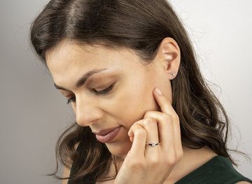 ONE ELEMENT Paar Ohrhänger 0.15 ct Diamant Brillant Ohrringe Ohrstecker aus 950 Platin, Damen Platin Schmuck