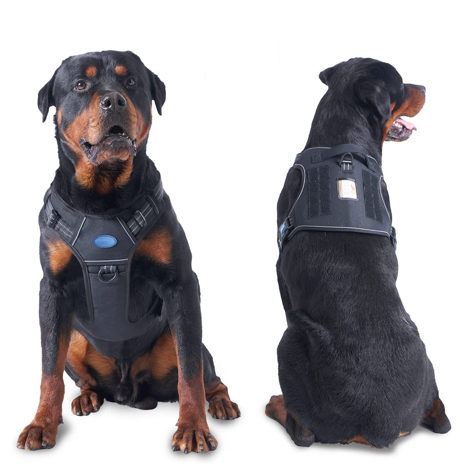 TUWENA Hunde-Geschirr Taktisches Hundegeschirr, Anti Zug Sicherheitsgeschirr für Hunde, Einfaches Anlegen & Einstellen