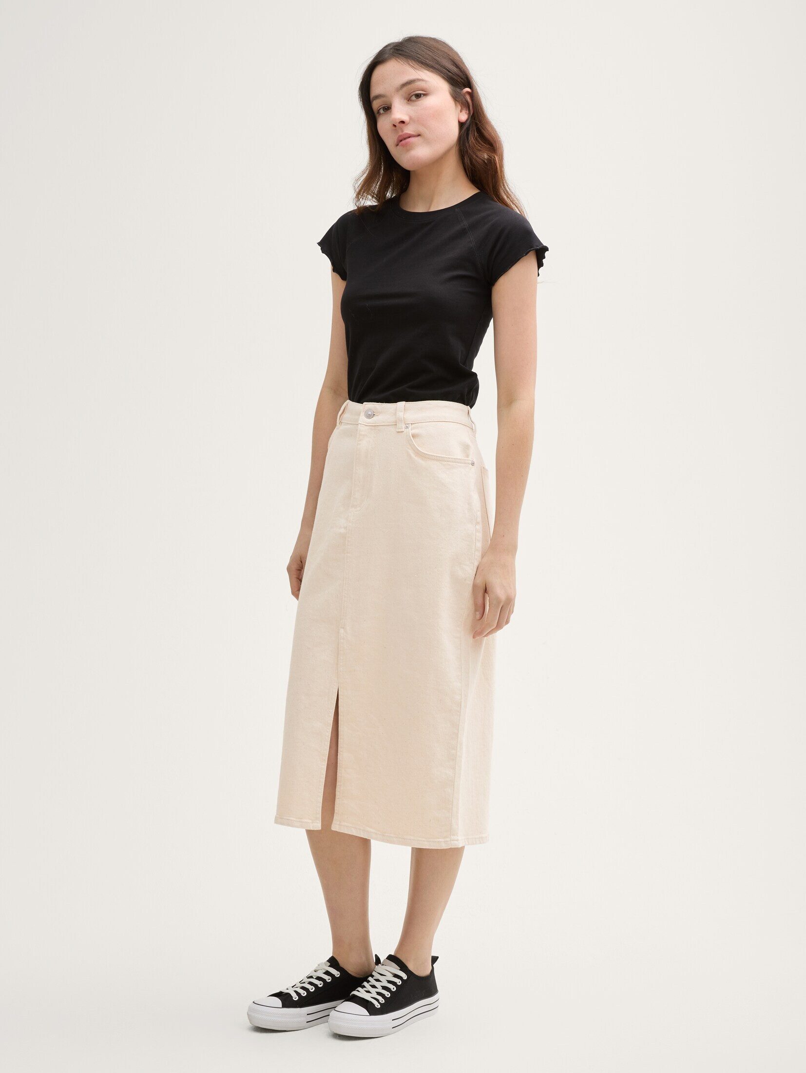 TOM TAILOR Denim Sommerrock Midi-Jeansrock mit günstig online kaufen