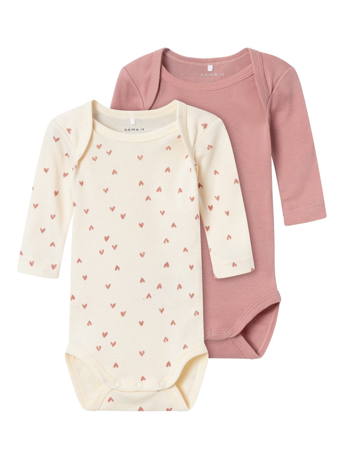 Body NBFBODY 2P LS BUTTERCREAM HEARTS NOOS