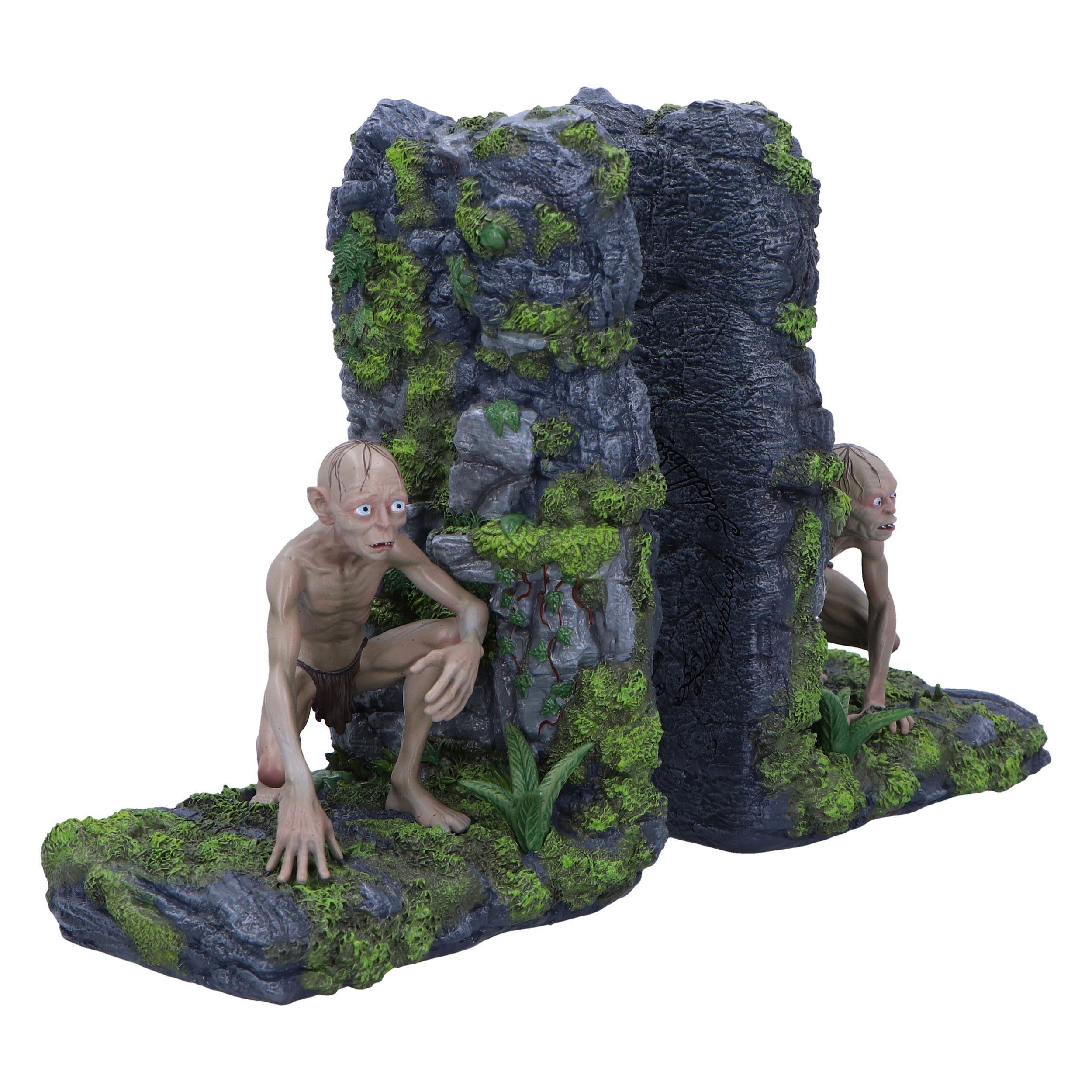 Nemesis Now Buchstütze Herr der Ringe Підставки для книг Gollum & Smeagol 19 cm (1 St), Offiziell lizenzierte, handbemalte Підставки для книг