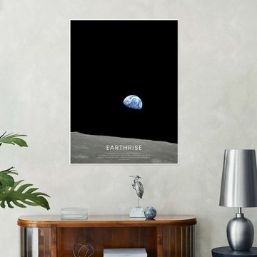Posterlounge Poster NASA, Earthrise - Apollo 8, Klassenzimmer Fotografie
