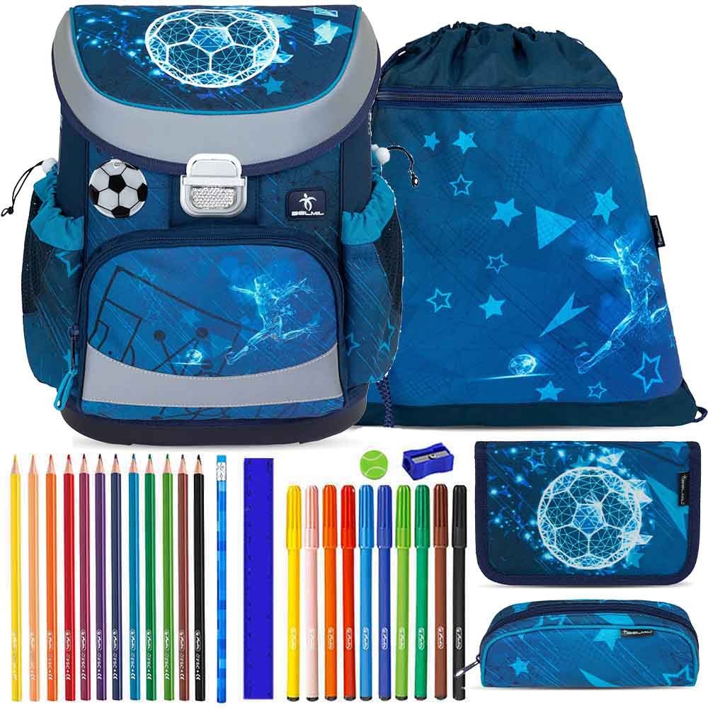 Schulranzen Set Mini Fit 10-teilig 2025 Jungen Football Stars