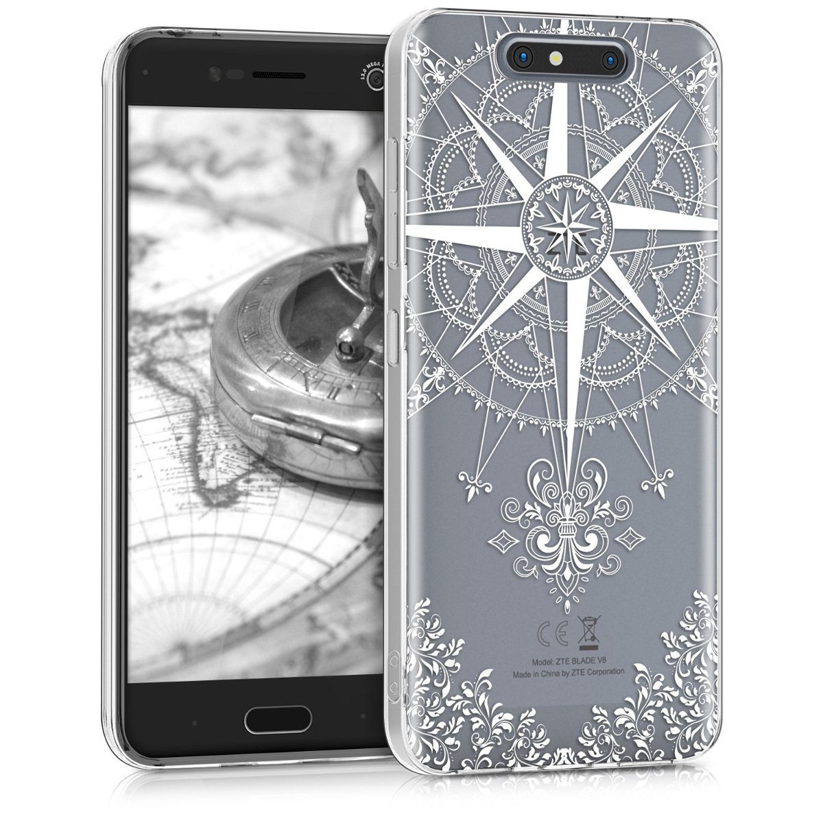 kwmobile Handyhülle Case für ZTE Blade V8, Hülle Silikon transparent ...