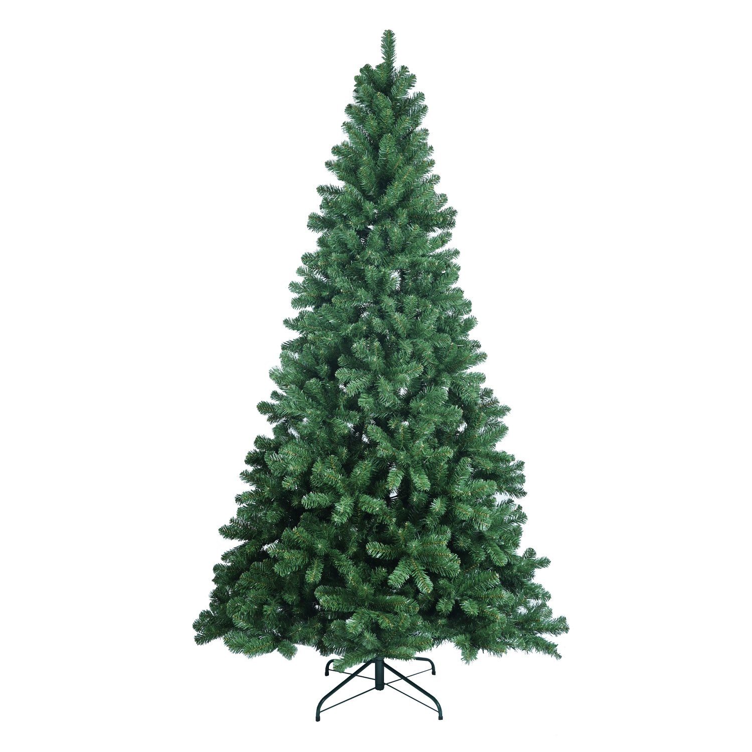 vidaXL Künstlicher Weihnachtsbaum PVC Weihnachtsdekoration, mit stabilem Metallständer