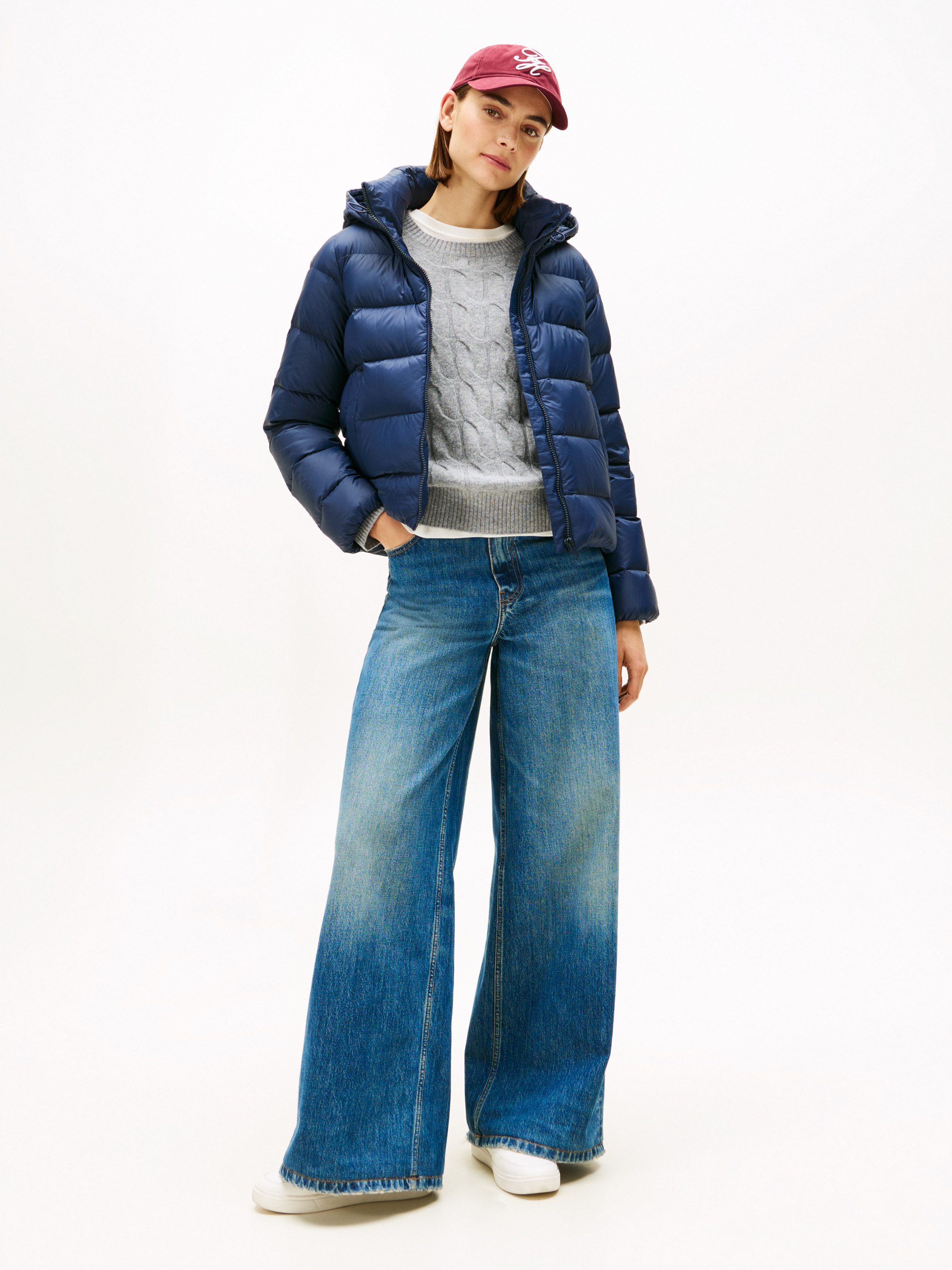 Tommy Hilfiger Steppjacke LW DOWN CASUAL JACKET mit Logoprägung