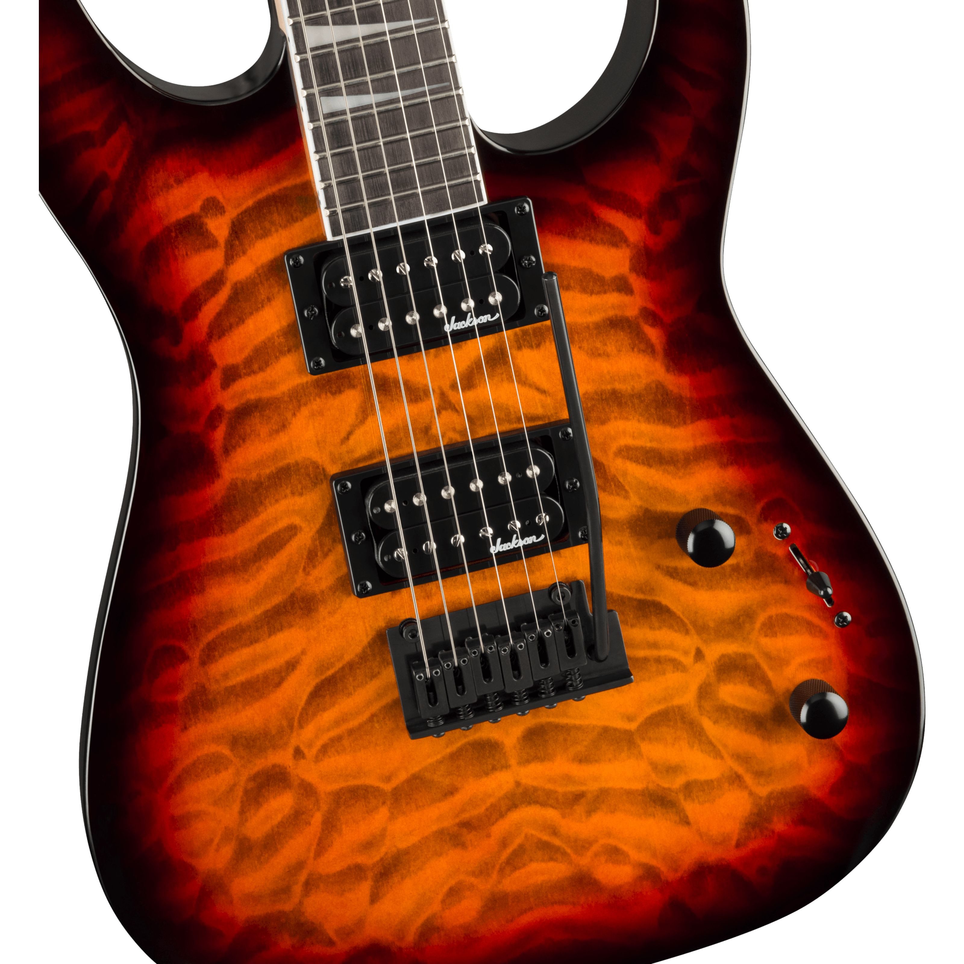 Jackson E-Gitarre, E-Gitarren, Andere Modelle, JS Series JS20 DKQ 2PT Transparent Tobacco Burst - E-Gitarre