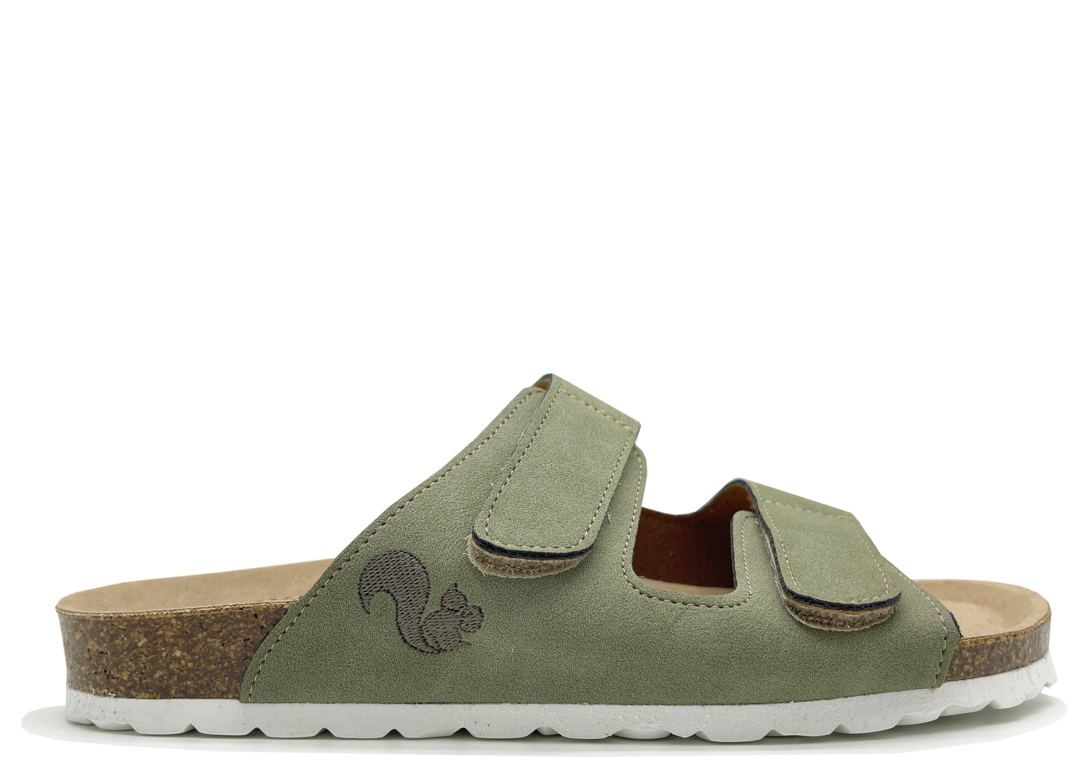 Zinszahlung im Voraus thies 1856 Eco Bio Sandale Emerald Velcro Vegan