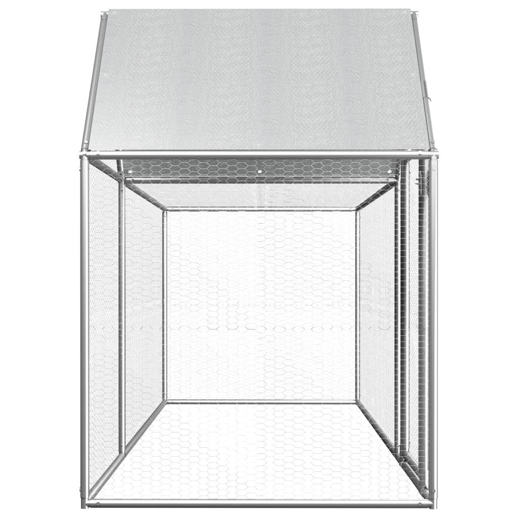vidaXL Hühnerstall, Hühnerkäfig 3x1x1,5 m Verzinkter Stahl