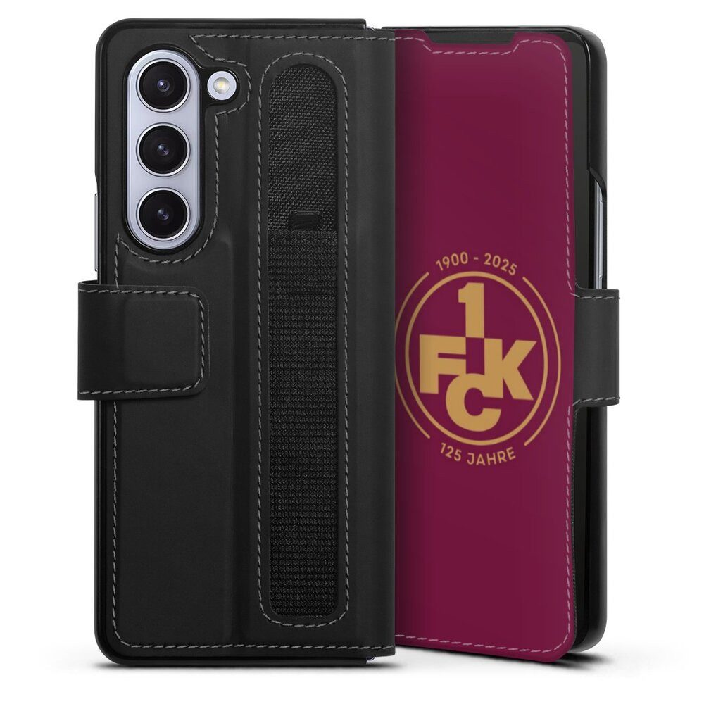 DeinDesign Handyhülle 1. FC Kaiserslautern 1. FCK 125 Jahre 1. FCK 125. Jubiläum, Samsung Galaxy Z Fold 5 Hülle Handy Flip Case Wallet Cover