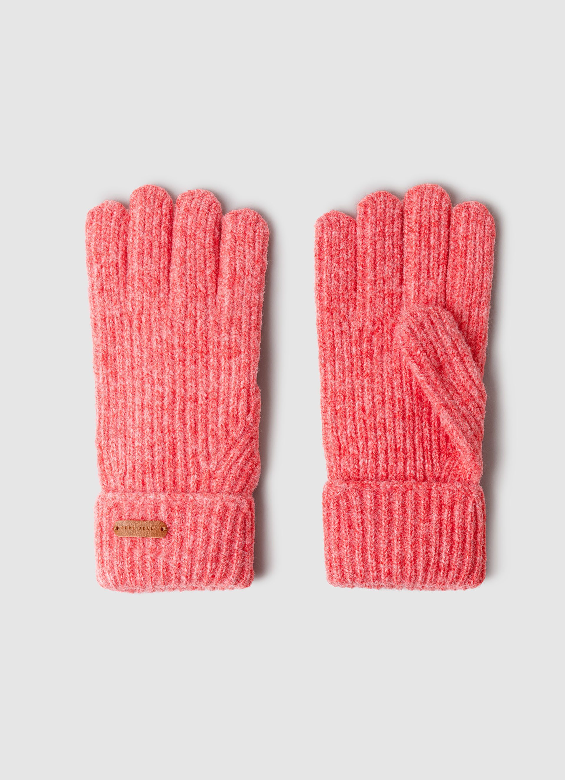 Pepe Jeans Strickhandschuhe FRANCISY GLOVES mit Label-Aufnäher