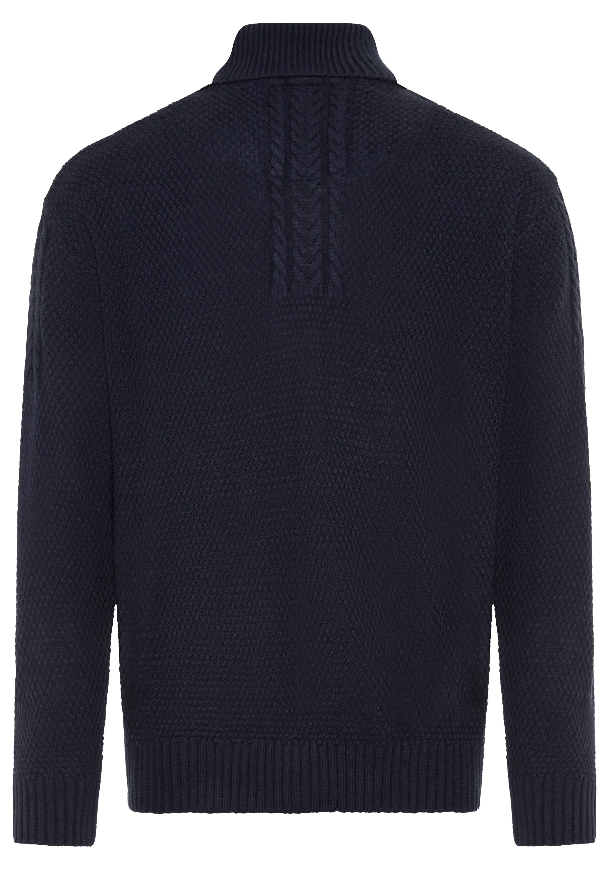DELMAO Rollkragenpullover Neue Kollektion! Highlight Zopfmuster aus Strickmaterial, mit Rollkragen, Regular Fit, mit Langarm