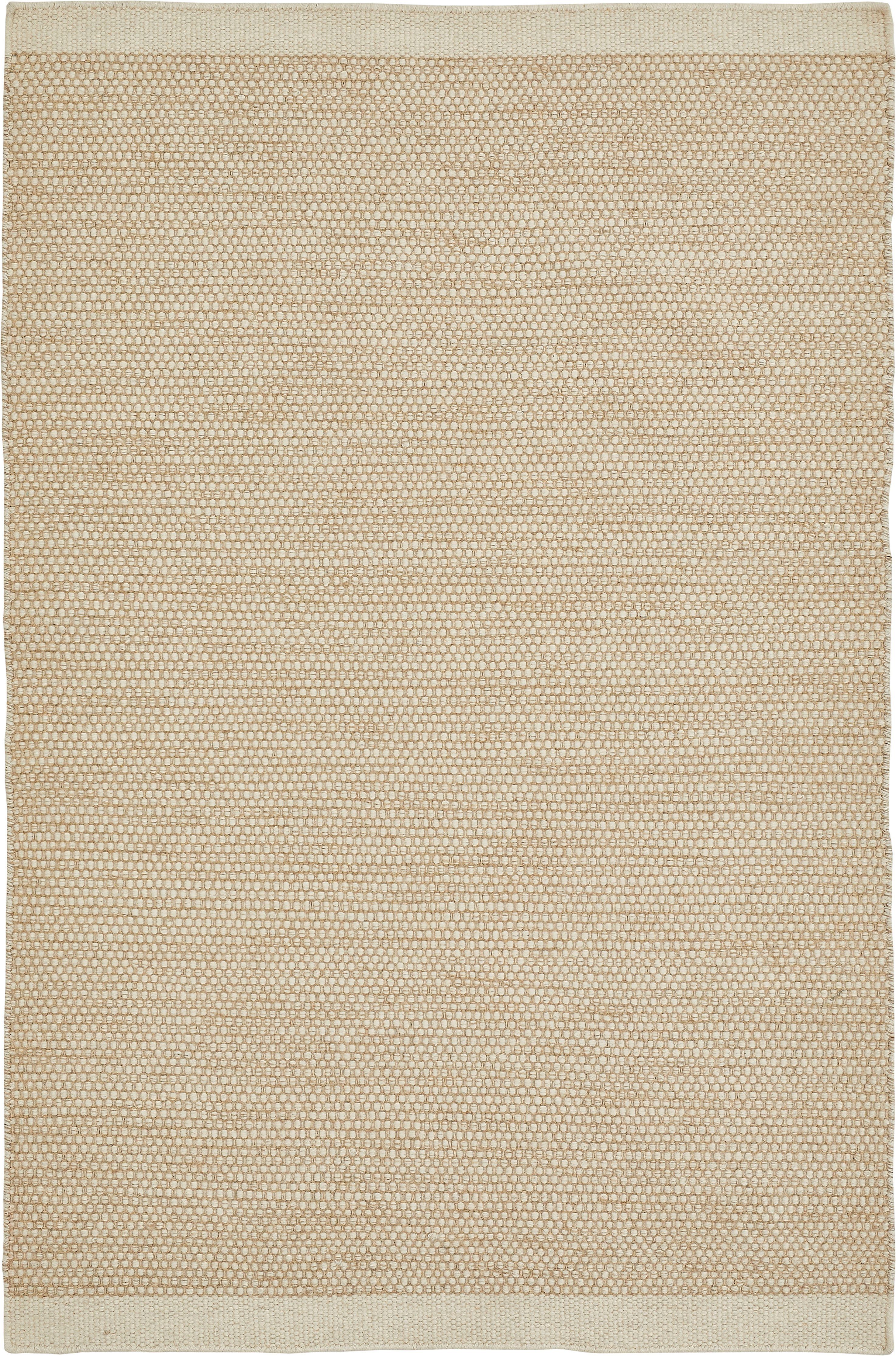 Wollteppich »Visby«, rechteckig, Höhe 8 mm, Handweb Teppich, Flachgewebe, handgewebt, reine Wolle, ideal im Wohnzimmer & Schlafzimmer-HomeTrends