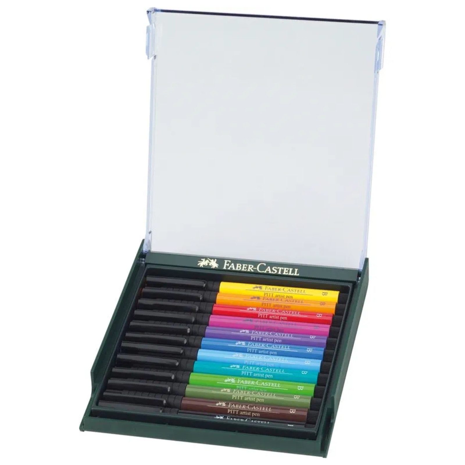 Faber-Castell Künstlerstift Faber-Castell Pitt Artist Pen Brush Tuschestift - 12x Bright