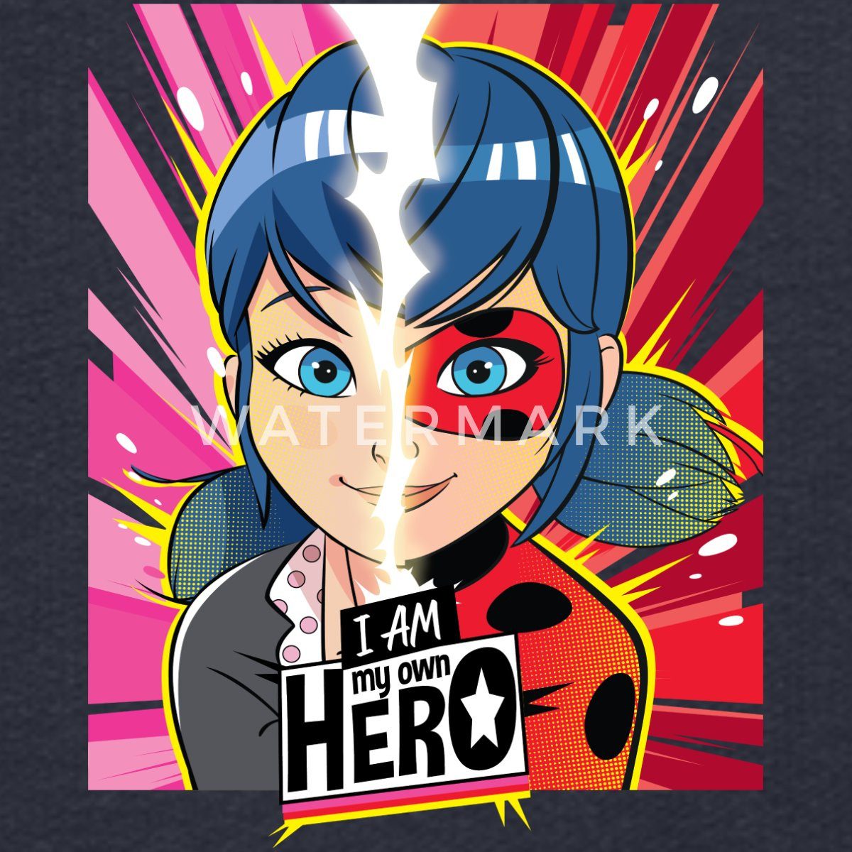 Spreadshirt Hoodie Miraculous I Am My Own Hero Ladybug Marinette Kinder Premium Hoodie (1-tlg)