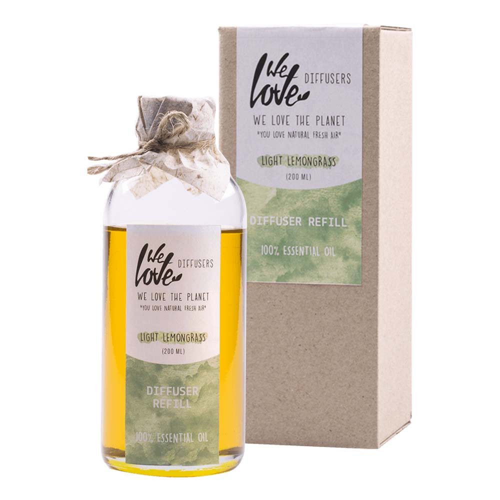 We Love The Planet Diffuser Diffuser Refill - Light Lemongrass 200ml