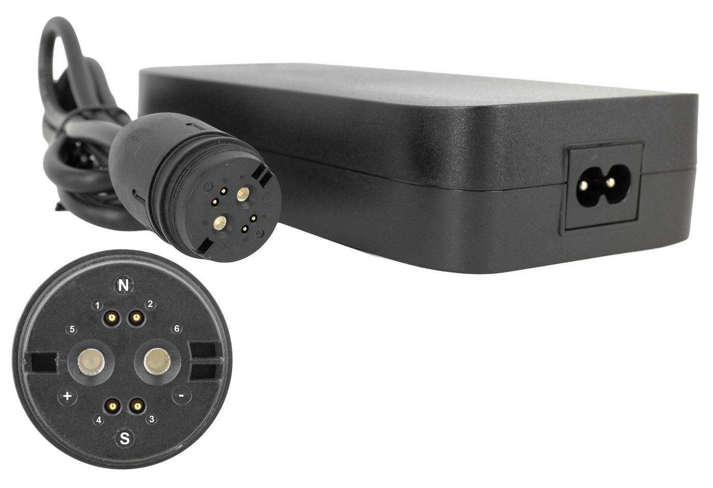 PowerSmart Batterie-Ladegerät (42V 4A für BMZ27680, 24555-1, BSC42004000, 998300600, 24555-1, 24555, 25520, 170515042, BC1120-H)