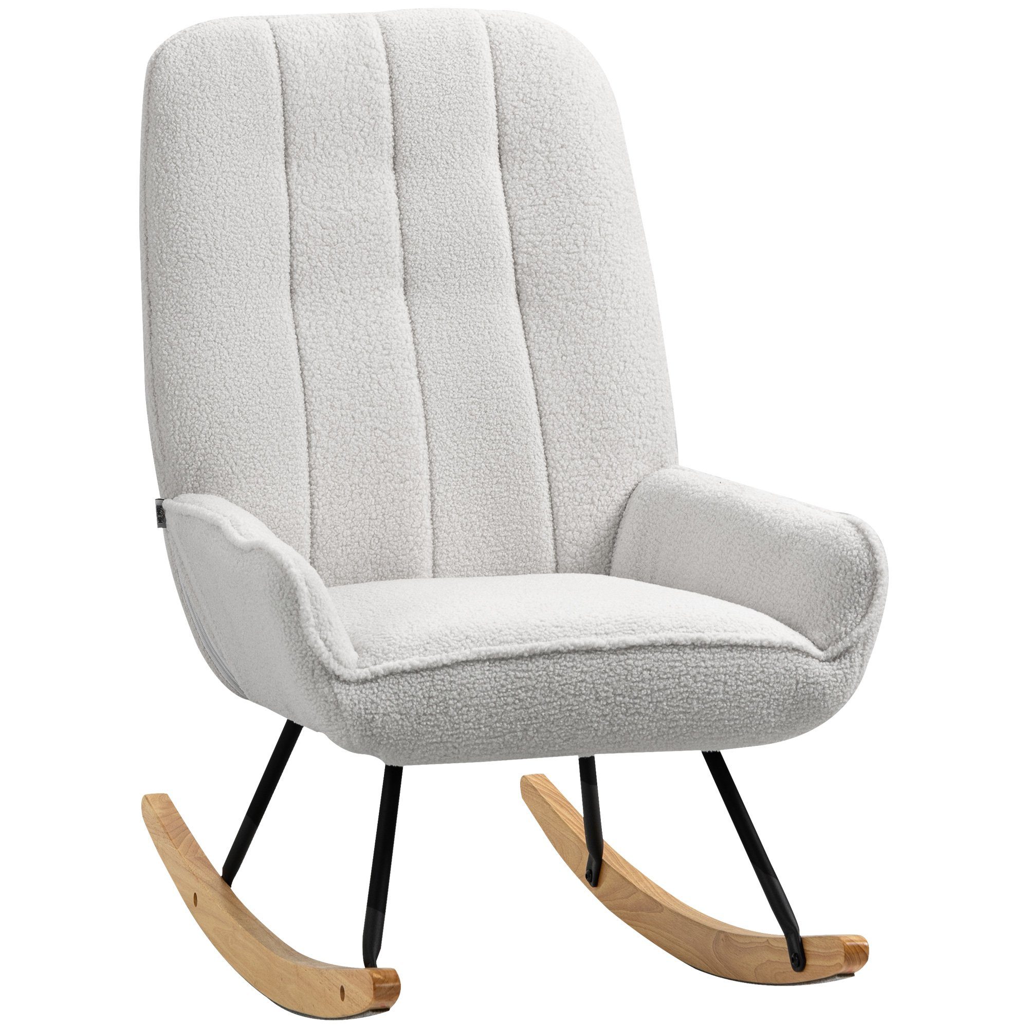 HOMCOM Couchtisch Schwingsessel Gepolsterter Relaxstuhl bis günstig online kaufen