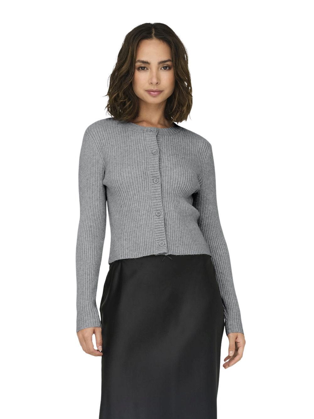 ONLY Strickjacke ONLKATIA LIFE LS BUTTON mit Rundhals-Ausschnitt günstig online kaufen