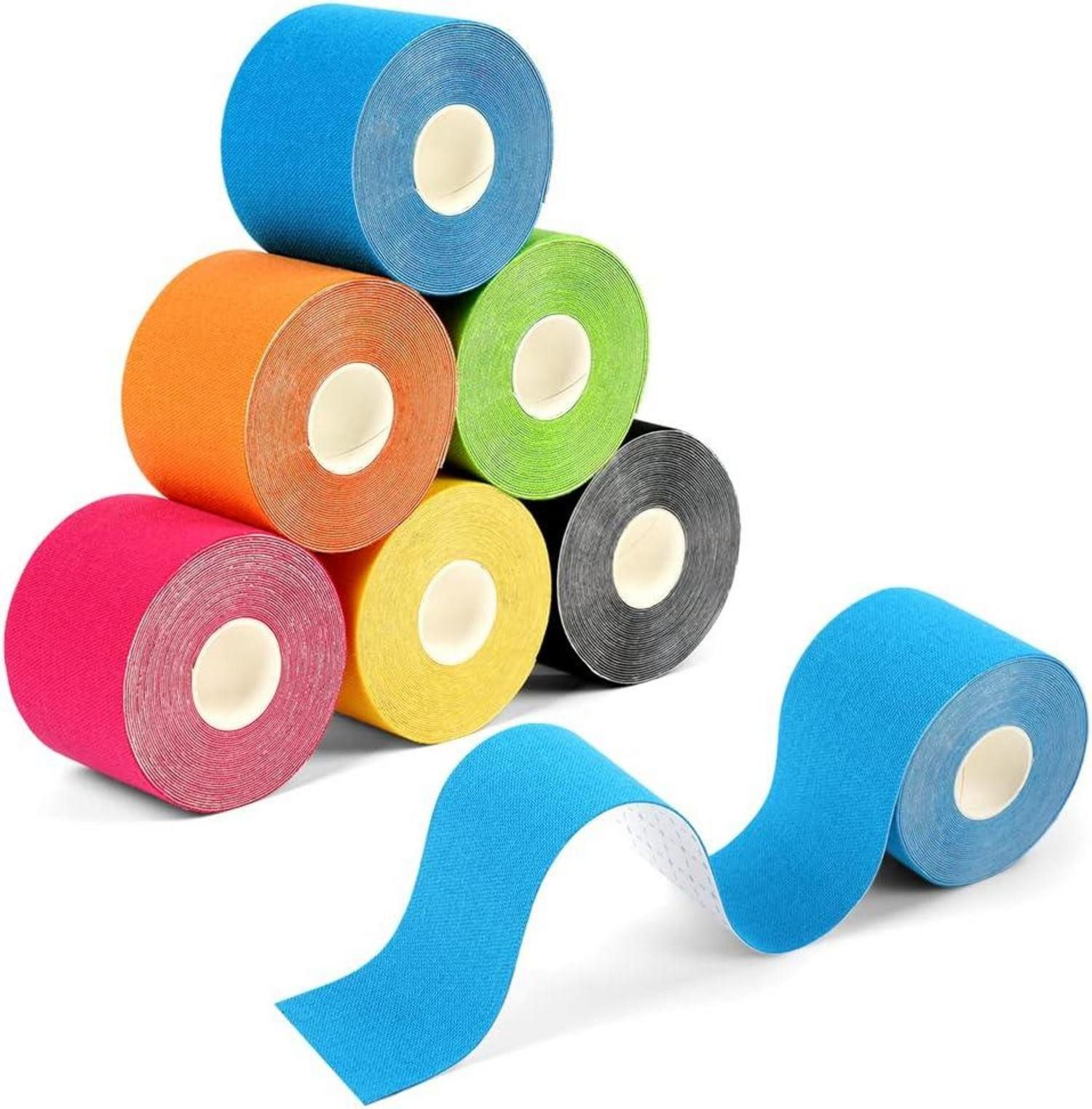 Bandage Kinesiotapes 6 Rollen 5mx5cm Sport Physiotape elastisch wasserfest