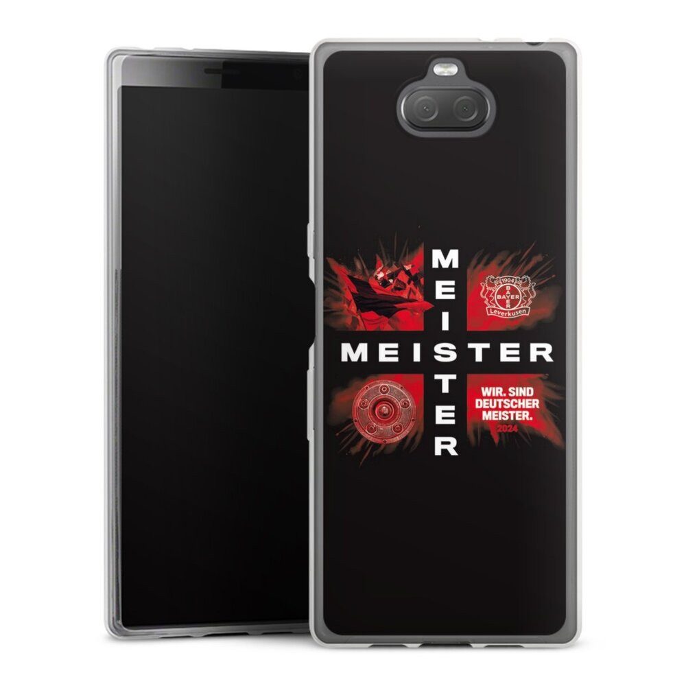 DeinDesign Handyhülle Bayer 04 Leverkusen Meister Offizielles Lizenzprodukt, Sony Xperia 10 Slim Case Silikon Hülle Ultra Dünn Schutzhülle