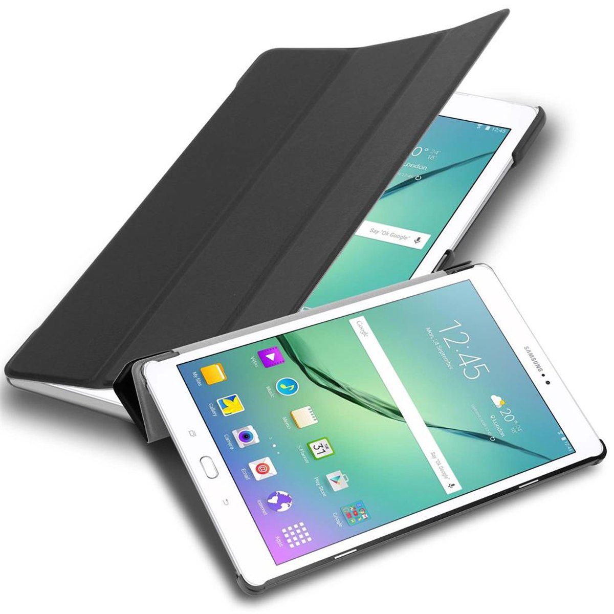 Cadorabo Tablet-Hülle Tablet Book (MIT Wake Up) Samsung Galaxy Tab S2 (9.7  Zoll), Klappbare Tablet Schutzhülle - Hülle - Standfunktion - 360 Grad Case