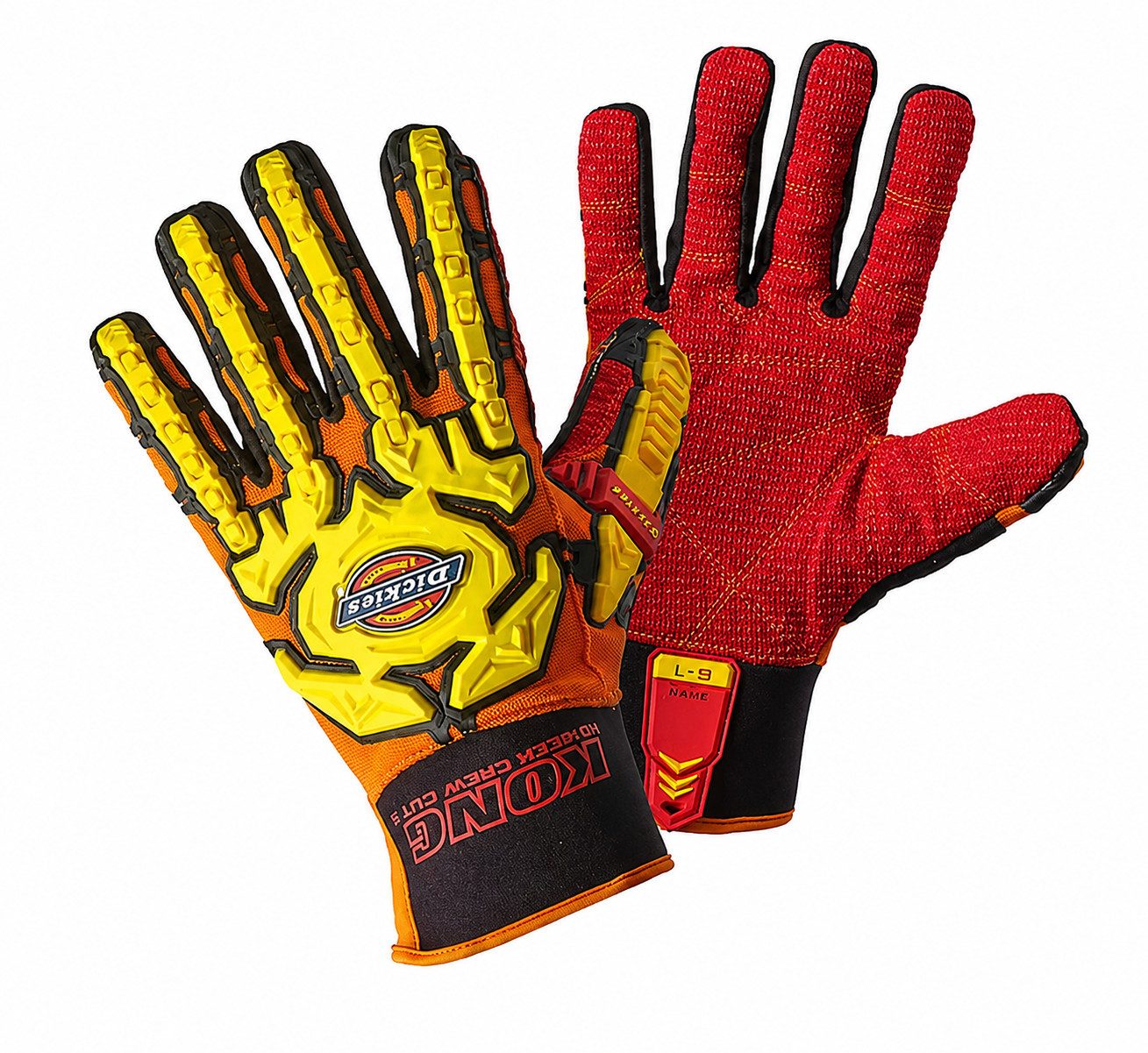 Dickies Schnittschutzhandschuhe Schutzhandschuh Deckorange Arbeitshandschuh Motorcross Racing, S Sicherheitshandschuh Handschutz Montage Handschuhe