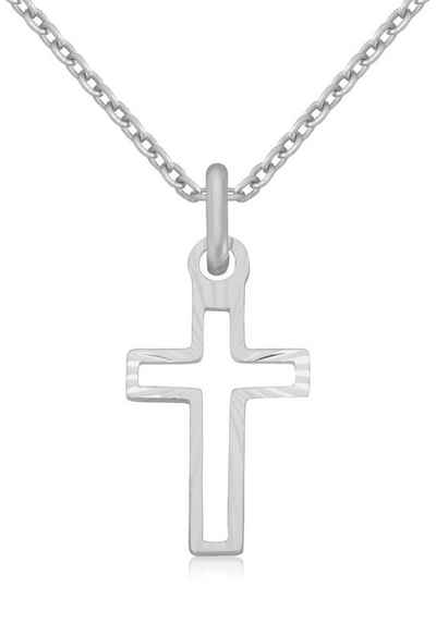 Firetti Kette mit Anhänger Schmuck Geschenk Silber 925 Halsschmuck Halskette Ankerkette Kreuz