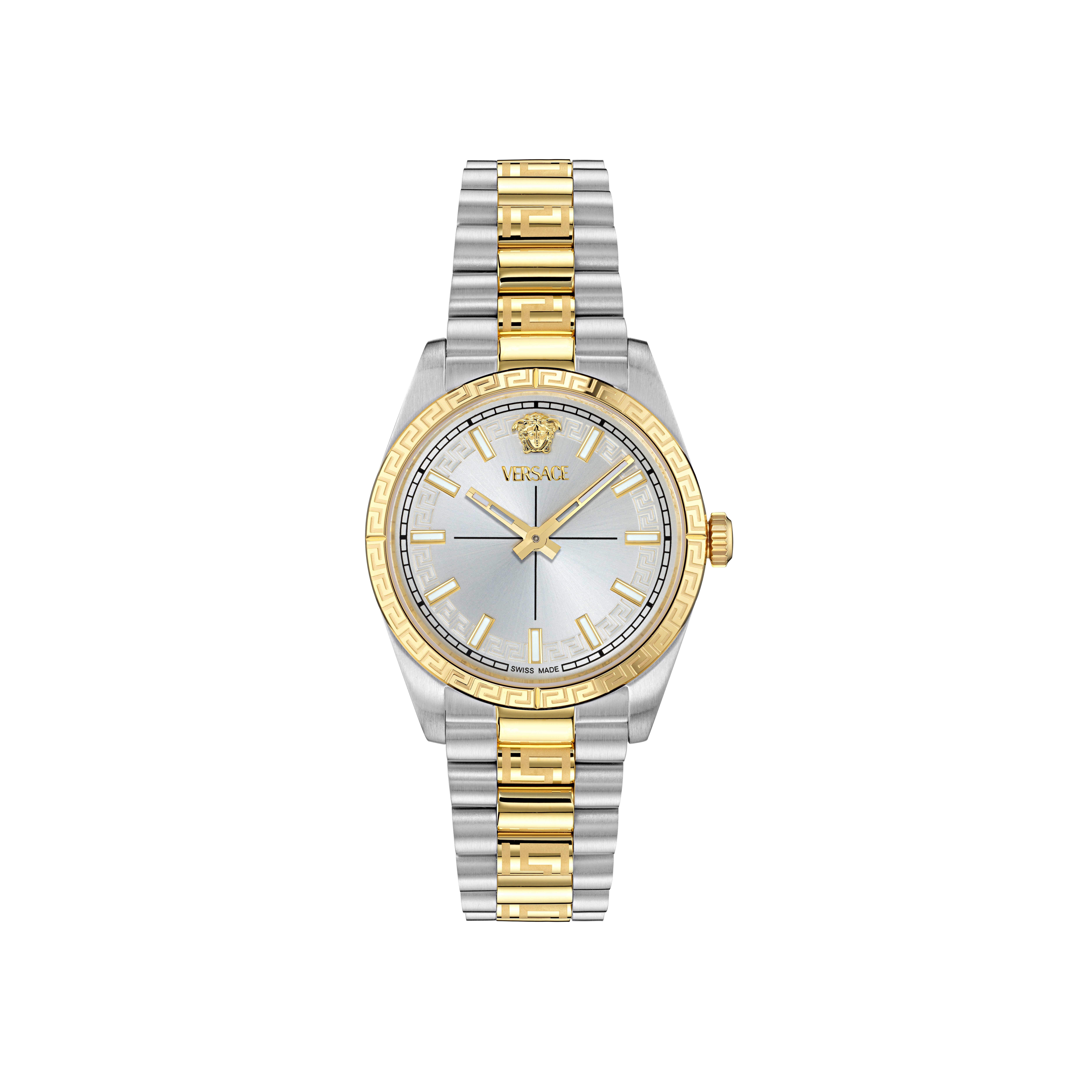 Versace Quarzuhr MILLENYIUM LADY VE0E00825, Armbanduhr, Damenuhr, Swiss Made, Edelstahlarmband, analog