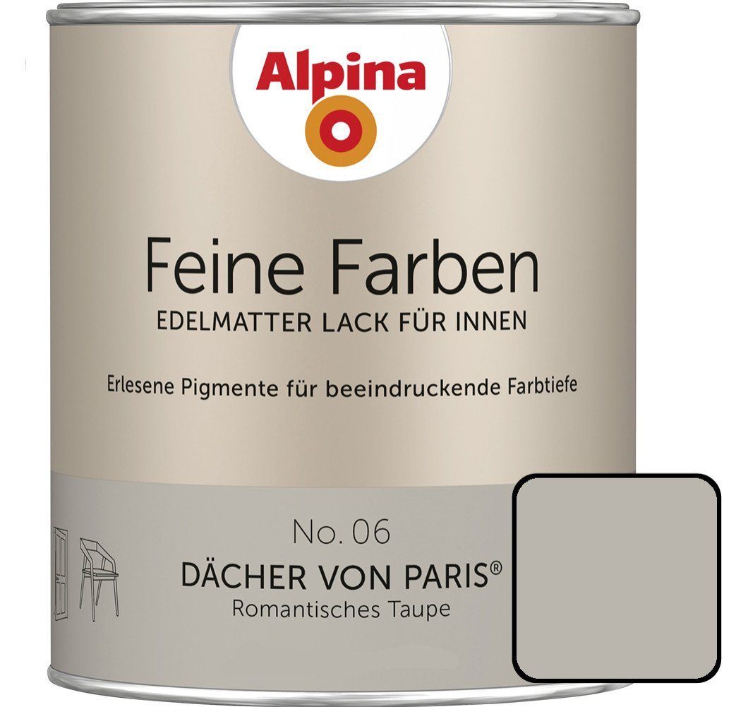 Alpina Wandfarbe Alpina Feine Farben Lack No. 06 Dächer von Paris