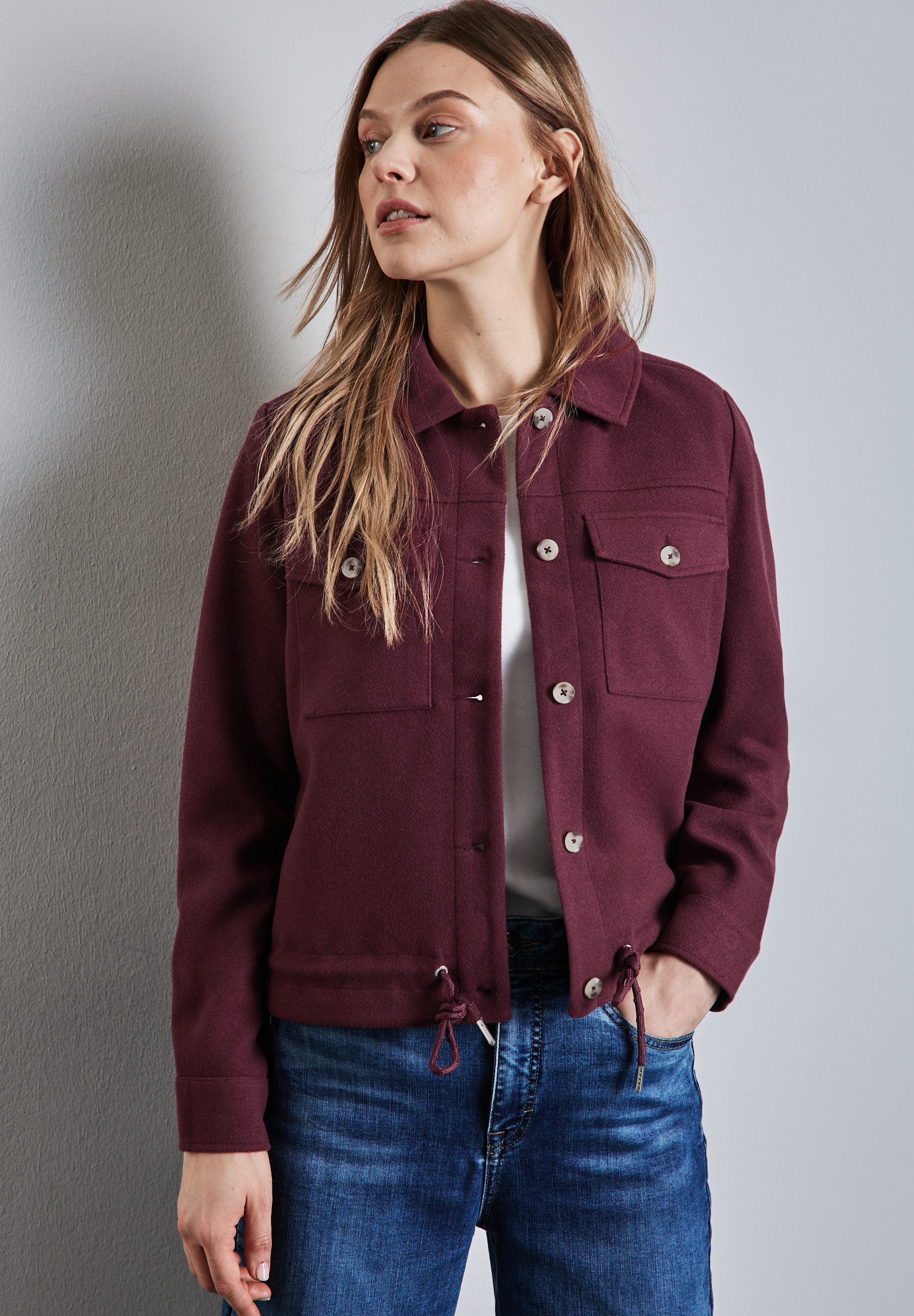 STREET ONE Kurzjacke mit Tunnelzug am günstig online kaufen