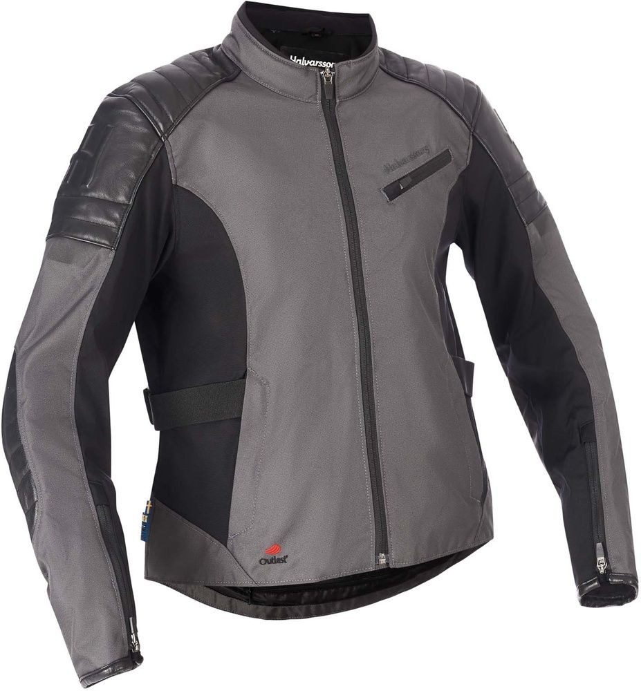Halvarssons Motorradjacke Textile Jacket Solberg Woman Dark Grey/Black