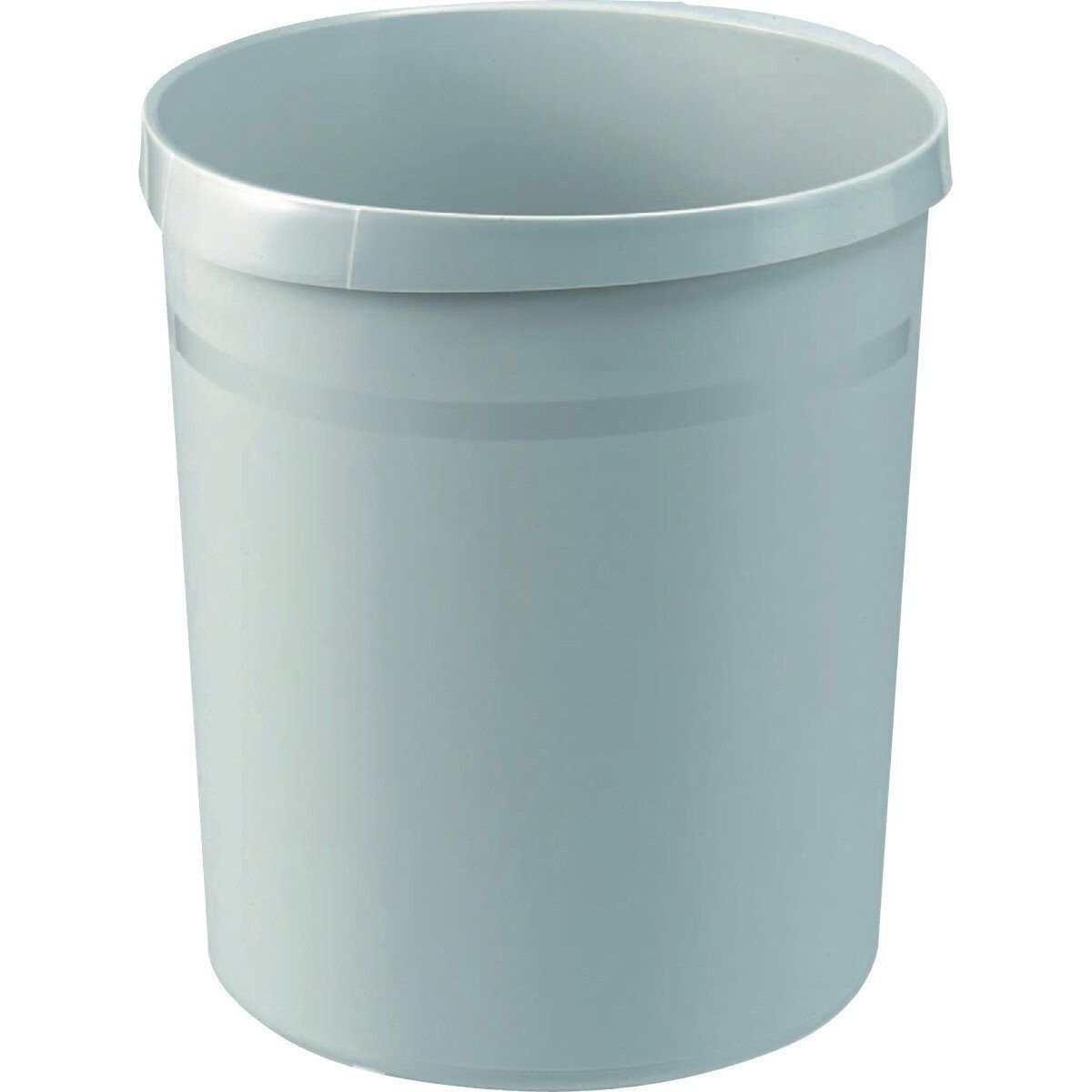 HAN-Bürogeräte Papierkorb Papierkorb Grip mit Griffmulden 18 Liter lichtgrau