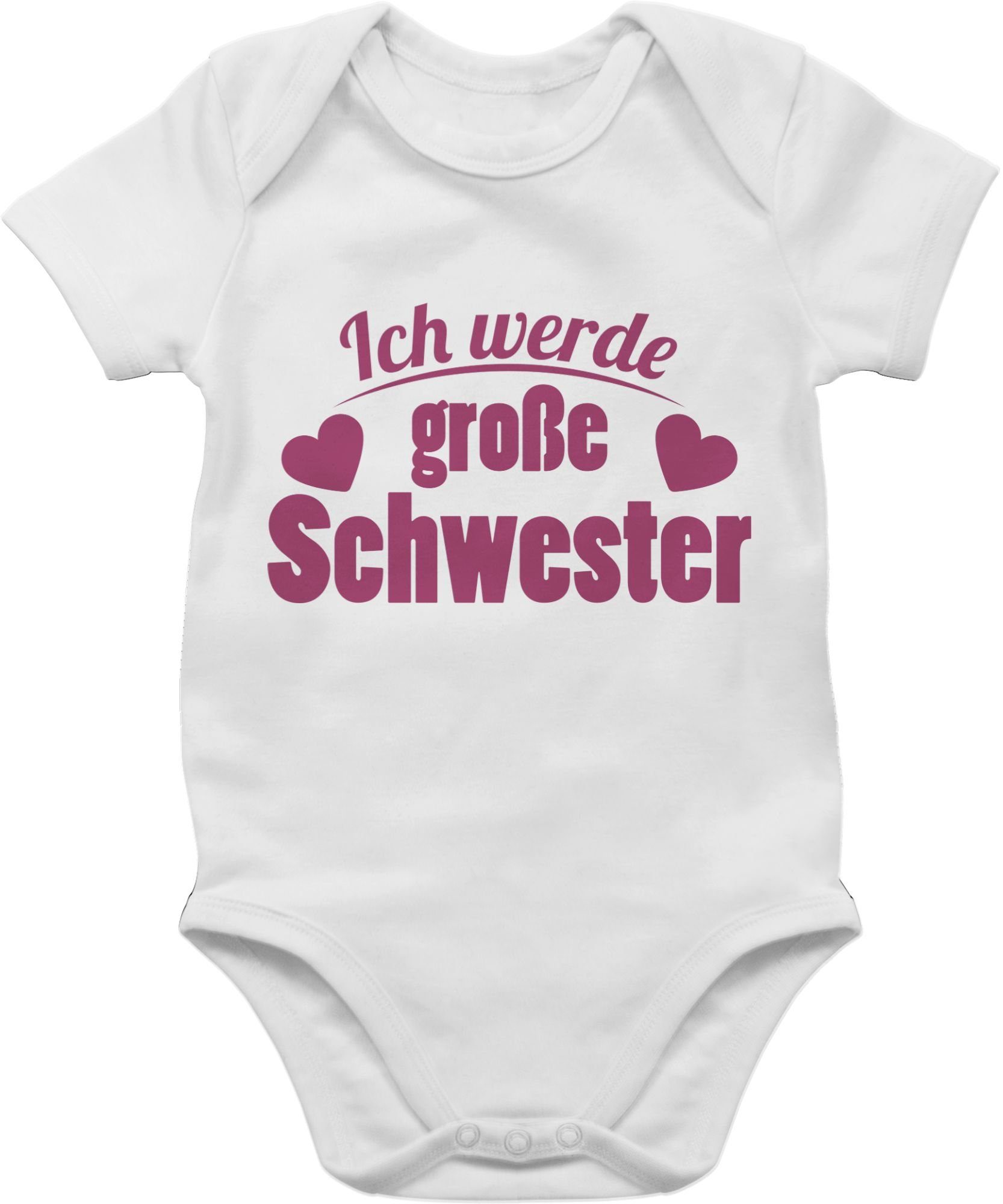 Shirtracer Shirtbody Ich werde große Schwester Große Schwester 1 Weiß