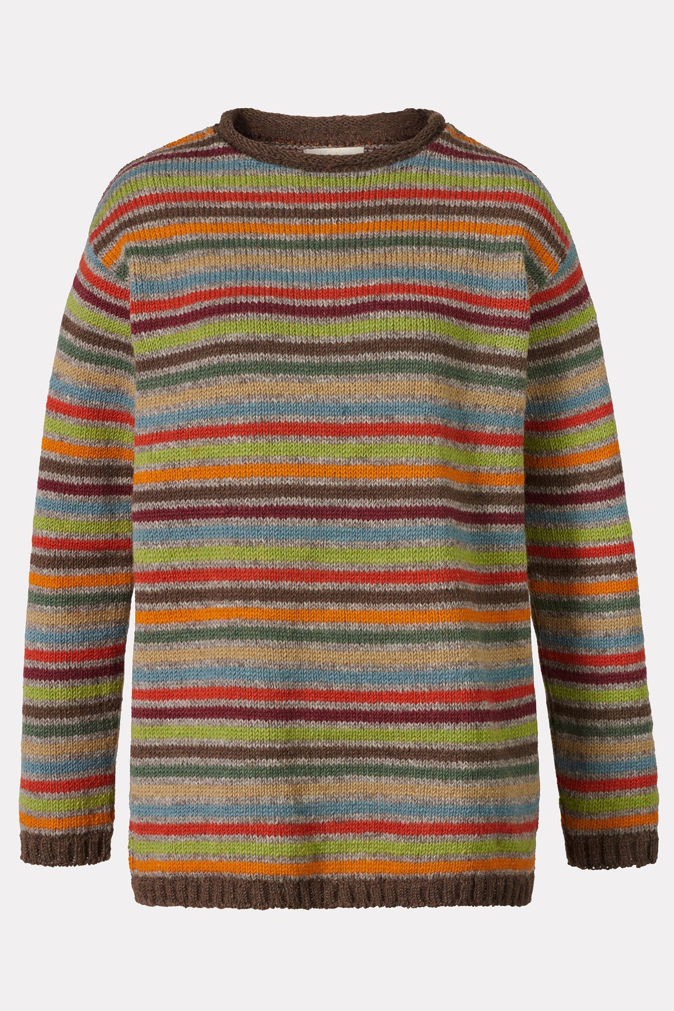 Strickpullover Damen mit Streifenmuster - Strickpullover aus weicher Schurwolle