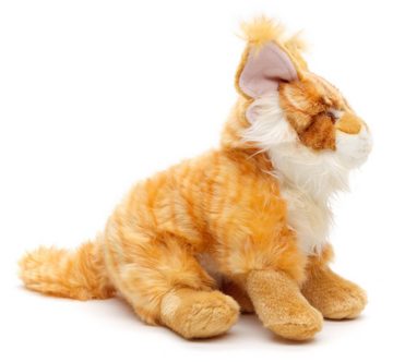 Uni-Toys Kuscheltier Maine-Coon-Katze (grau oder braun) - 27 cm (Höhe) - Plüsch, Plüschtier, zu 100 % recyceltes Füllmaterial