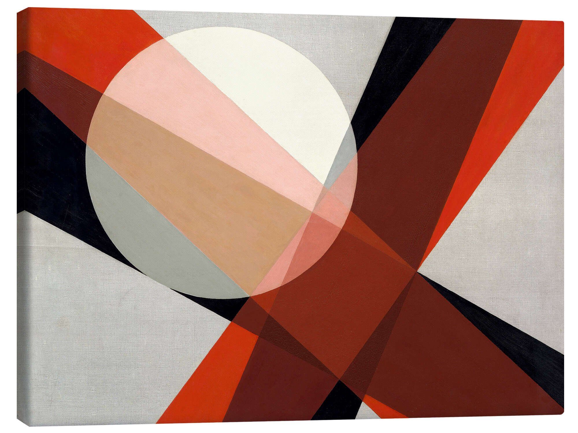 Posterlounge Leinwandbild László Moholy-Nagy, Komposition 19, Wohnzimmer Modern Grafikdesign
