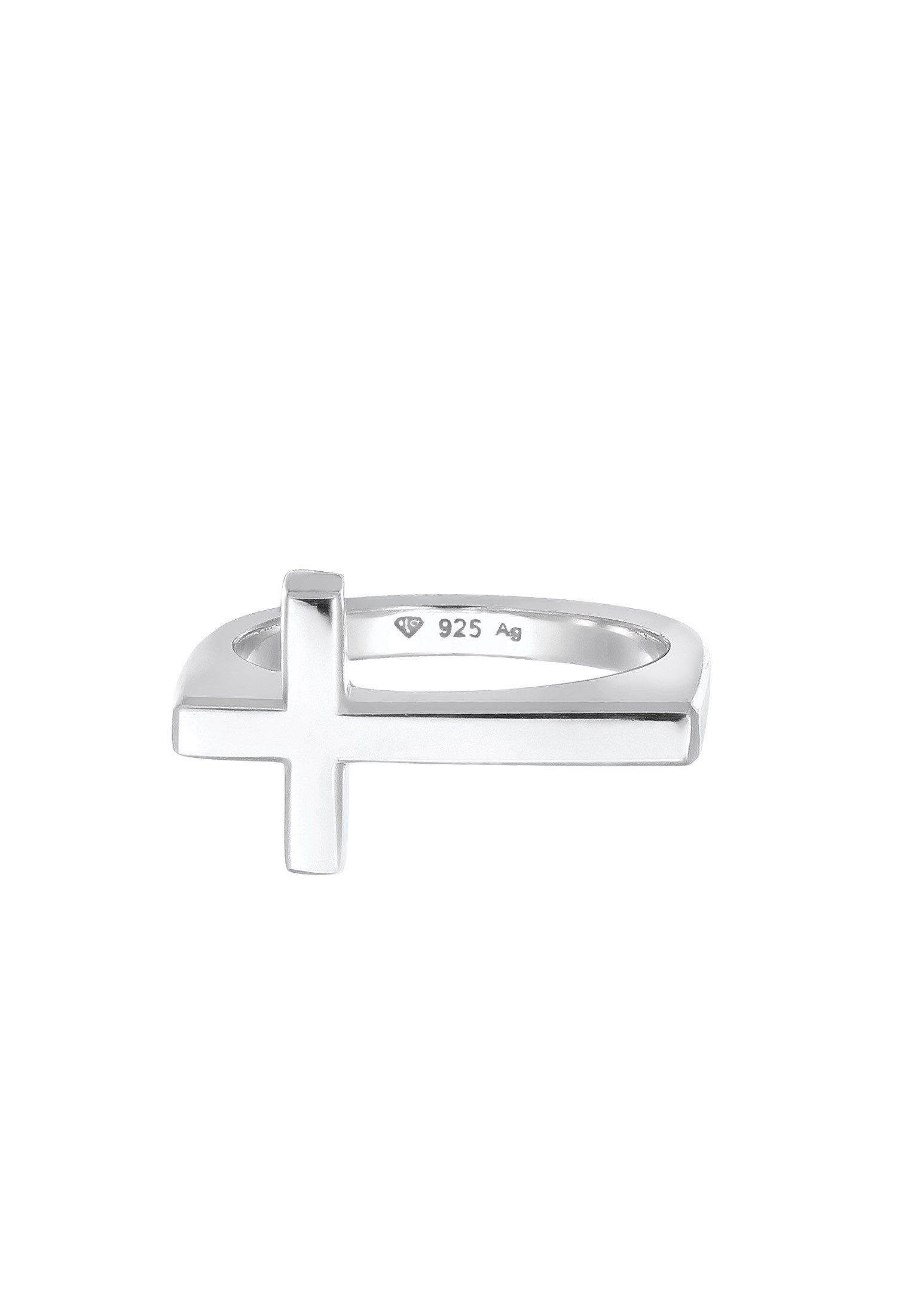 Kuzzoi Silberring Herren Kreuz Modern Schlicht 925 Silber, Kreuz günstig online kaufen