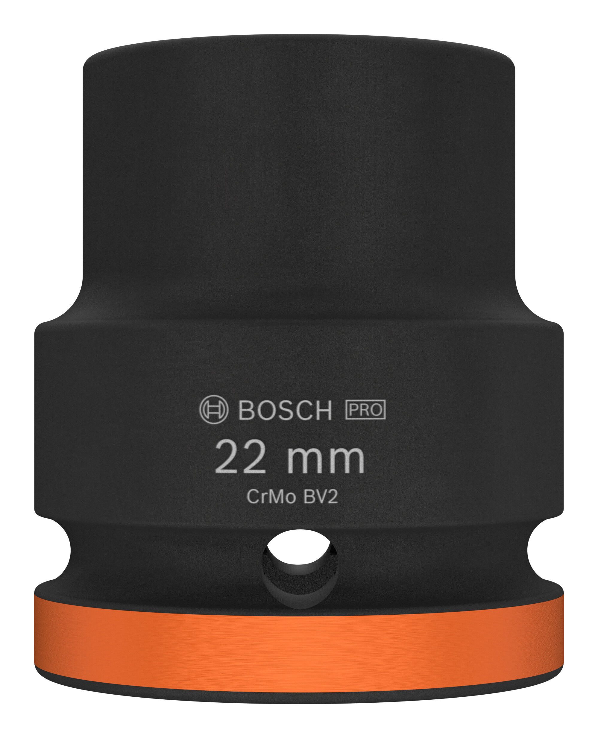 BOSCH Stecknuss Pro Impact, Impact Socket Steckschlüsseleinsatz, 3/4", 22 mm, Standard