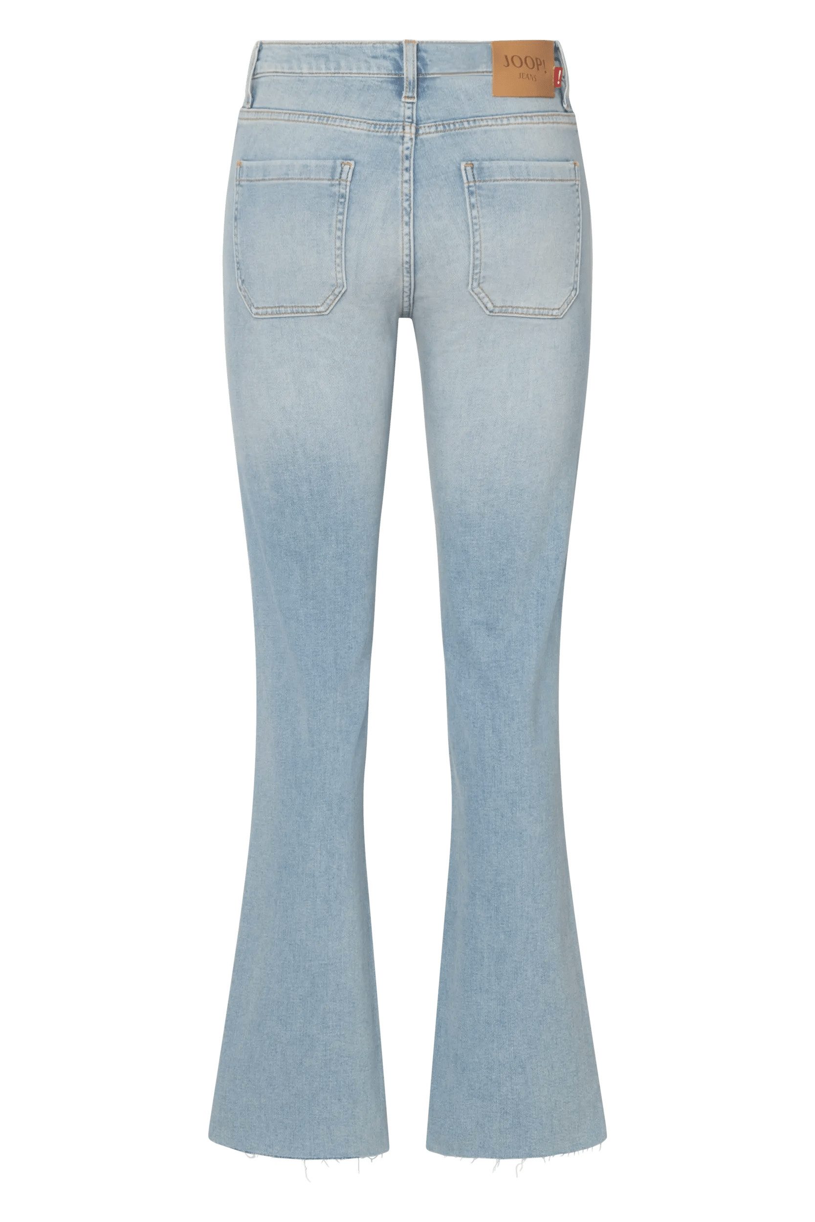 JOOP! Bootcut-Jeans Ella hohe Taille, offene Kante am Saum