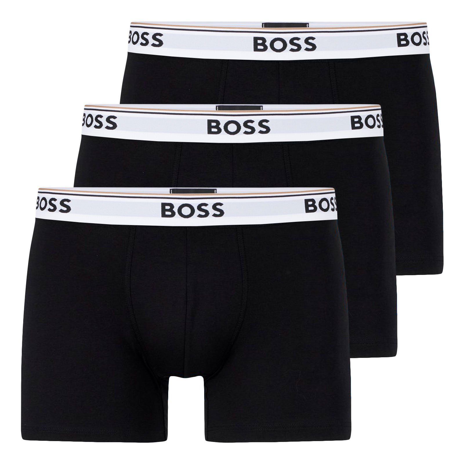 BOSS Boxer Cotton Stretch (3-St) mit umlaufend eingewebtem Markenschriftzug günstig online kaufen