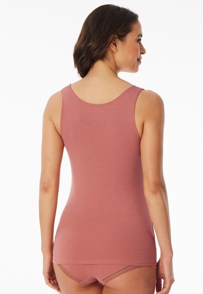 Schiesser Tanktop Unterwäsche Tank-Top Trägertops Cotton Lace beige/sienaro günstig online kaufen