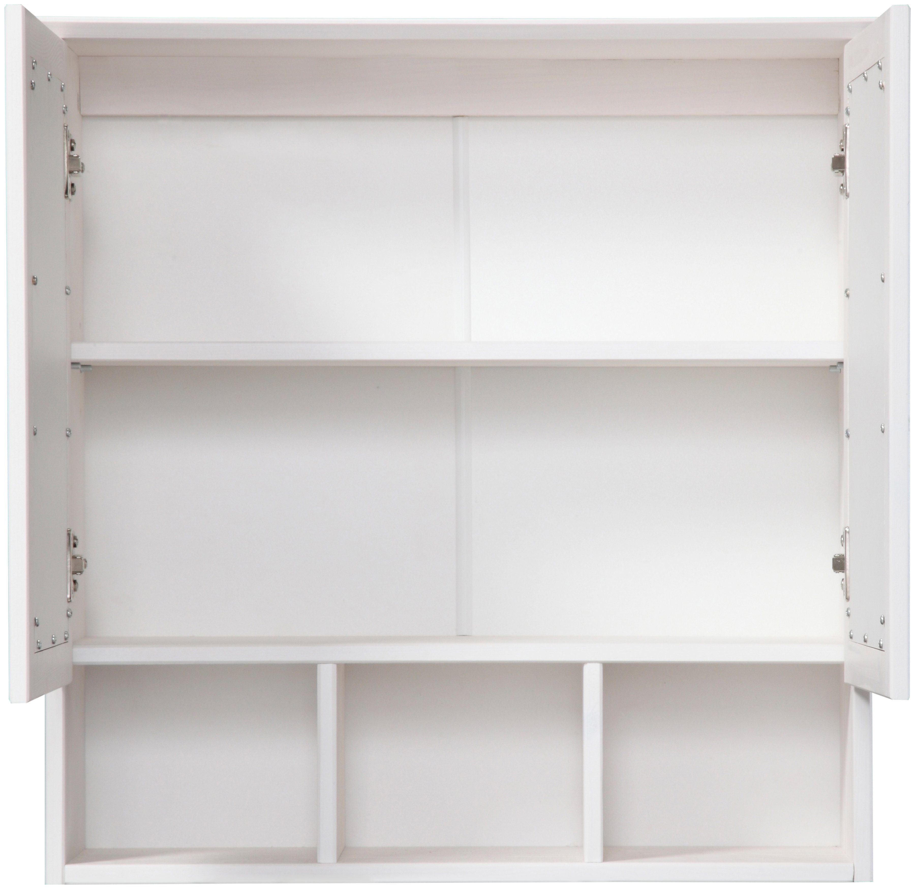 welltime Spiegelschrank Landhaus Sylt Badschrank, Badmöbel, FSC®-zertifiziert Breite 62,5 cm, aus Massivholz – Bild 4 von 5
