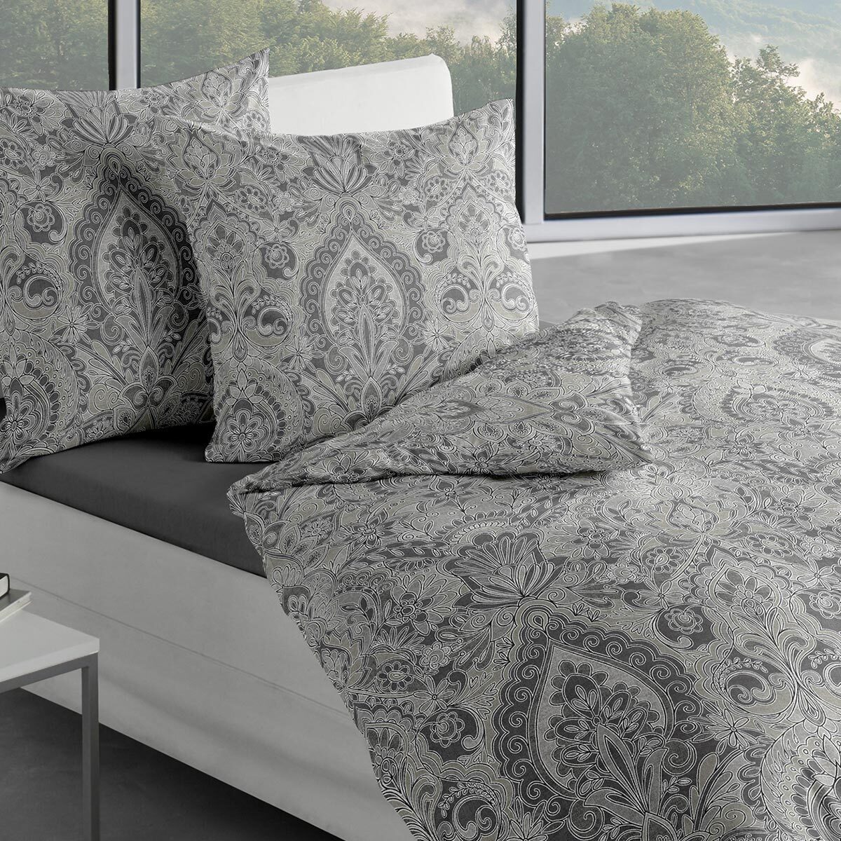 TRAUMSCHLAF Bettwäsche Sioux, Biber, 2 teilig, Winterbettwäsche in warmer Q günstig online kaufen