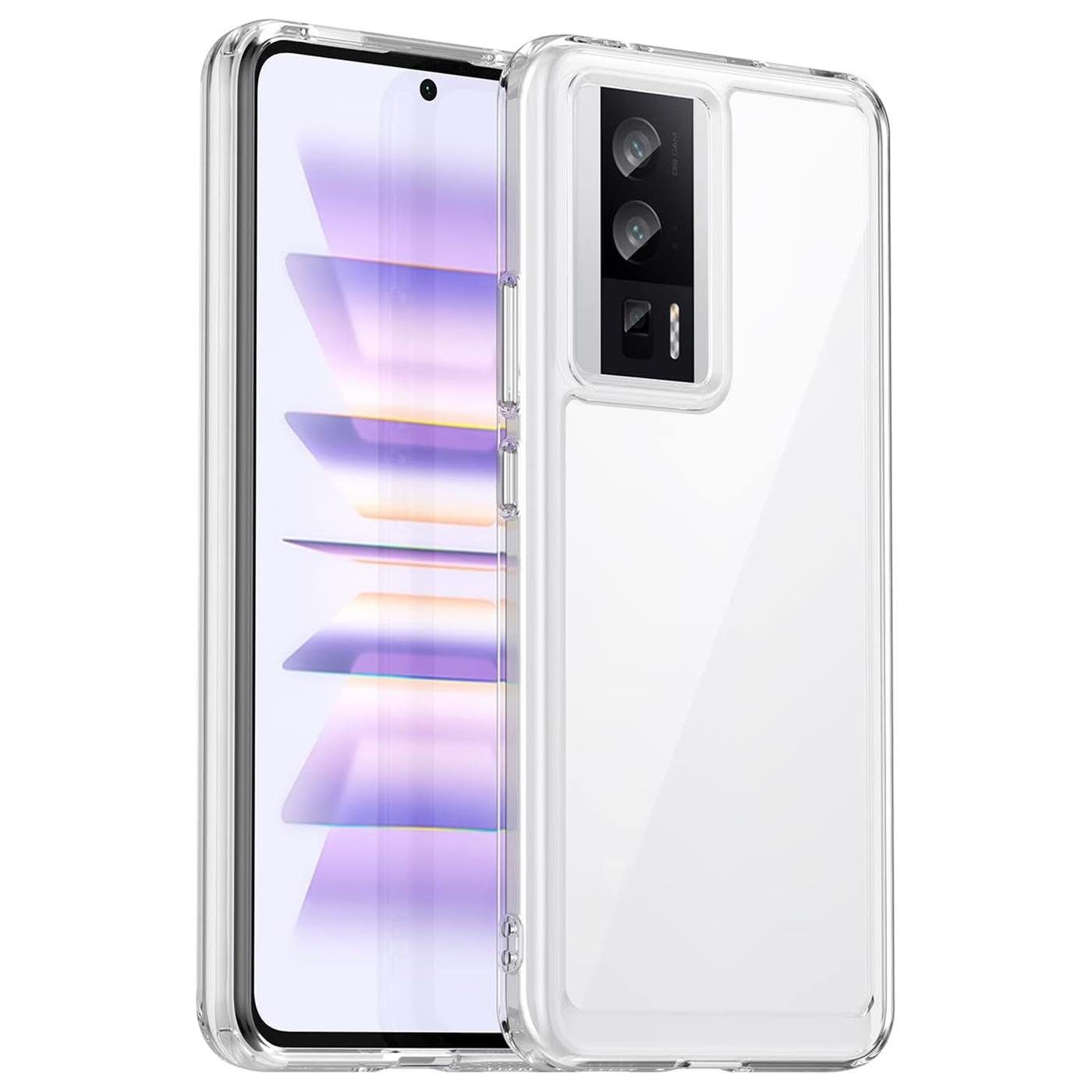 CoolGadget Handyhülle Transparent Ultra Slim Case für Xiaomi Poco F5 Pro (5G) 6,67 Zoll, Silikon Hülle Dünne Schutzhülle für Poco F5 Pro Hülle