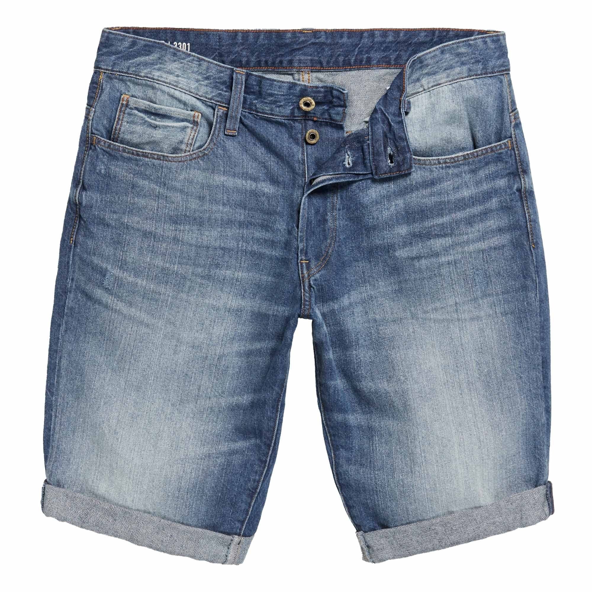 G-Star RAW Regular-fit-Jeans Herren Jeansshorts - 3301 Short, kurze Hose