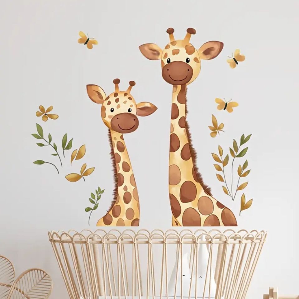 Montegoni Wandsticker Selbstklebende Giraffen Wandaufkleber – Kinderzimmer günstig online kaufen
