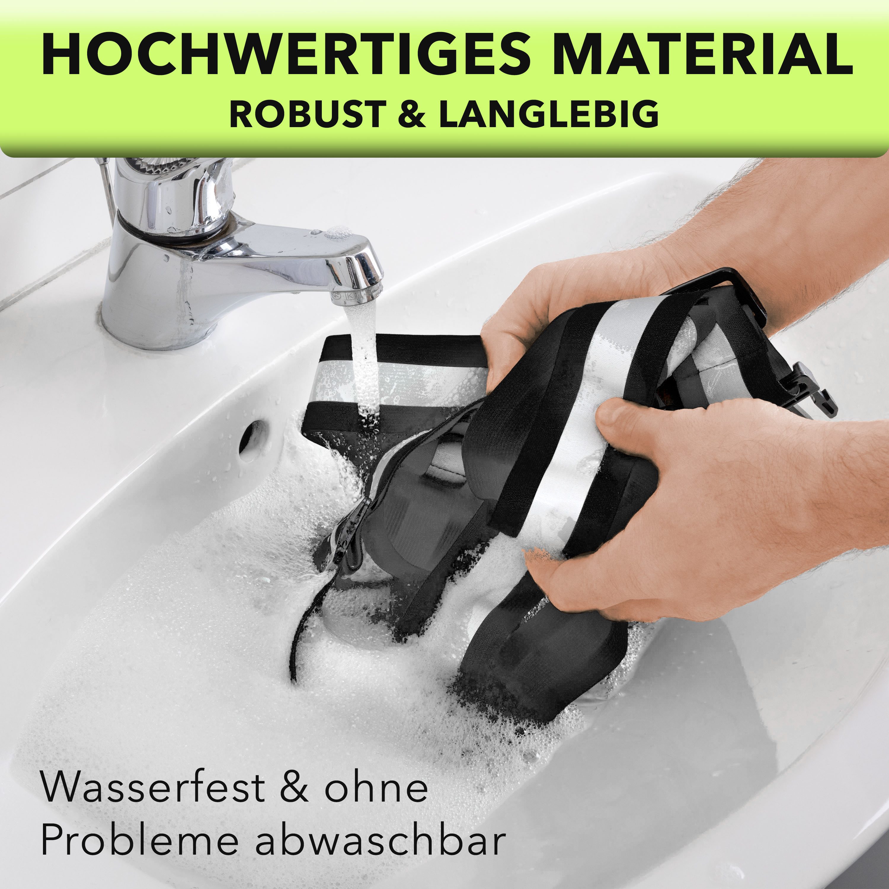 AVANA Warnweste reflektierende Sicherheitsweste einstellbare Reflektorweste Weste Fahrrad, Joggen, für Erwachsene & Jugendliche