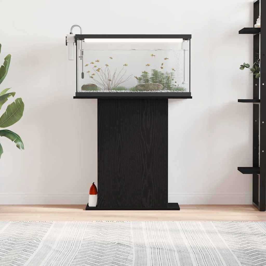 vidaXL Aquariumunterschrank 75 x 36 x 725 cm Aquariumständer Schwarze Eiche 75x36x72,5 cm Spanplat