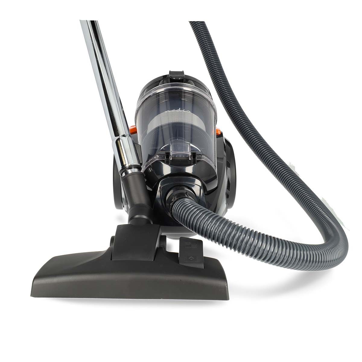 Nedis Dampfreiniger VCBS250GY, 700 W, HEPA-Filter, 3 L Staubbehälter, für Hartböden und Teppiche